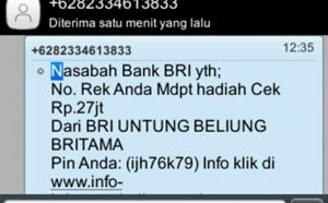 SMS Penipuan