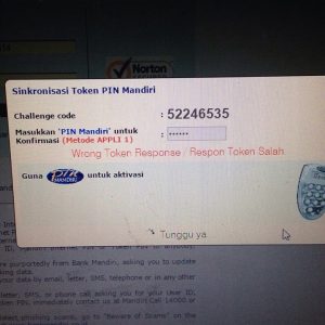 Sinkronisasi Token Bank Mandiri