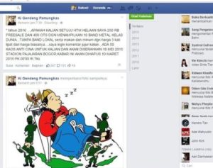 foto screenshot - status racist KGB
