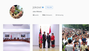 Akun Instagram @jokowi